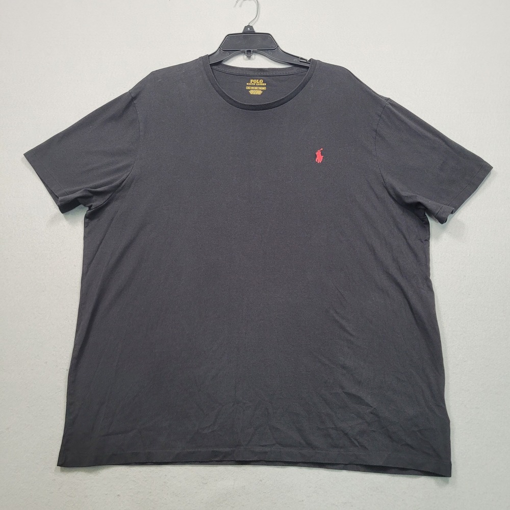 Polo‎ Ralph Lauren Mens XXL Black Short Sleeve Crewneck Pony Logo T-Shirt
